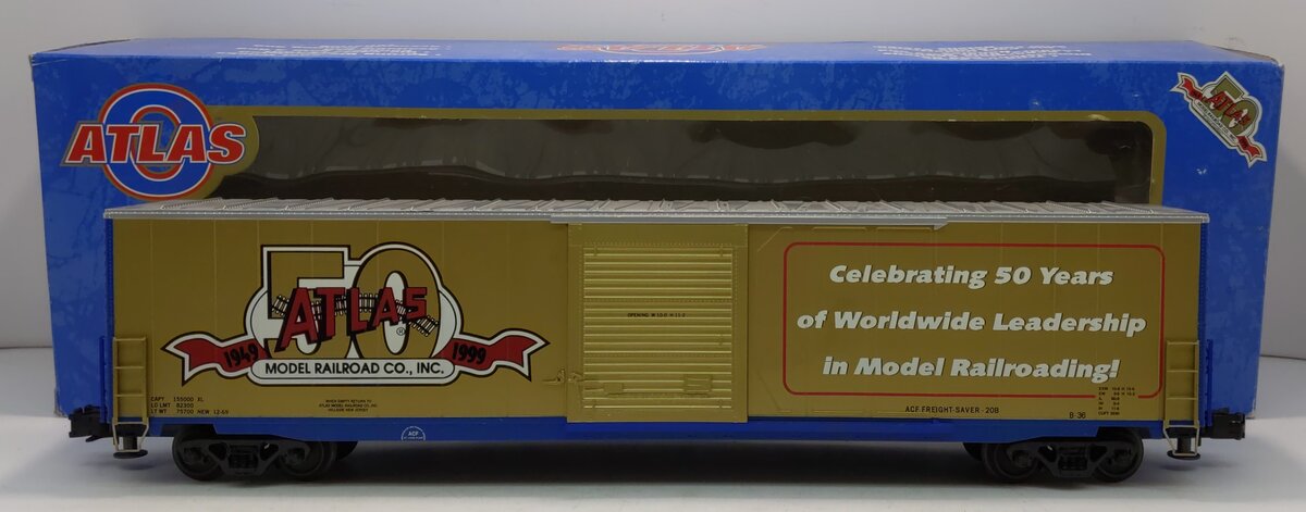 Atlas 1023 O Gauge Atlas 50th Anniversary ACF 60' SD Auto Parts Boxcar (3Rail)