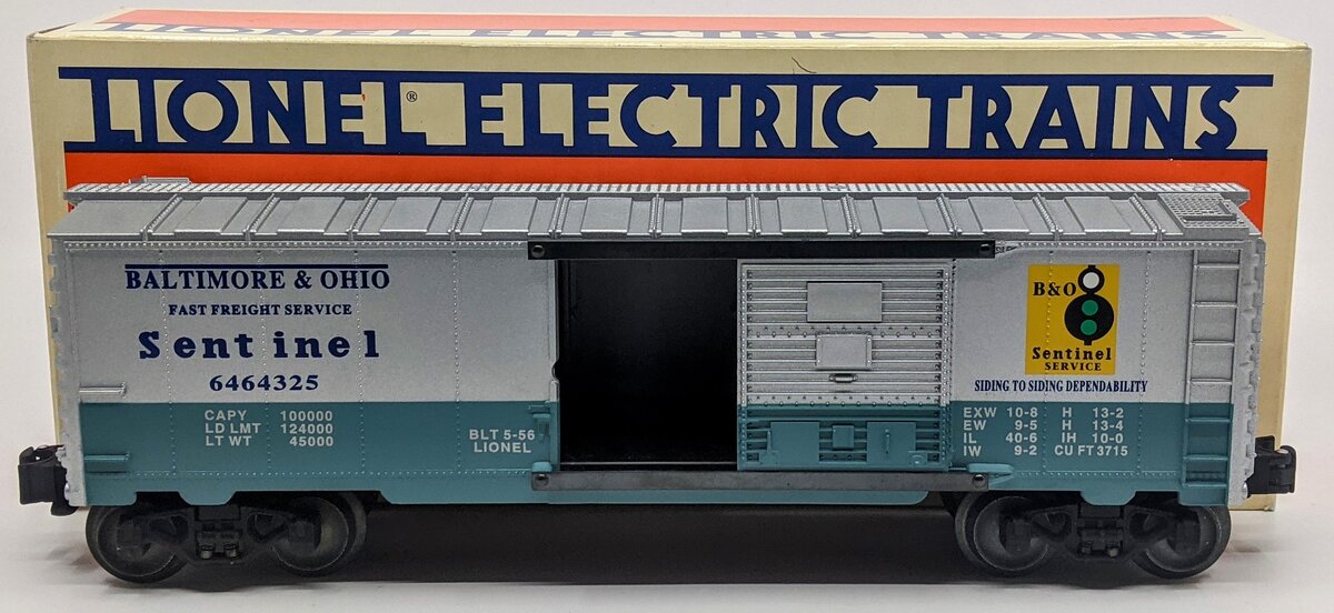 Lionel 6-19278 O Gauge Baltimore & Ohio Sentinel Boxcar #6464325 LN/Box