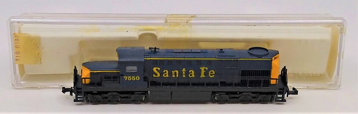 Model Power 7550 N Scale Santa Fe Alco Diesel Locomotive Engine #7550 LN/Box