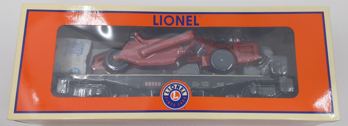 Lionel 6-26625 O Gauge Thunder Valley Flatcar With Scraper Vehicle LN/Box