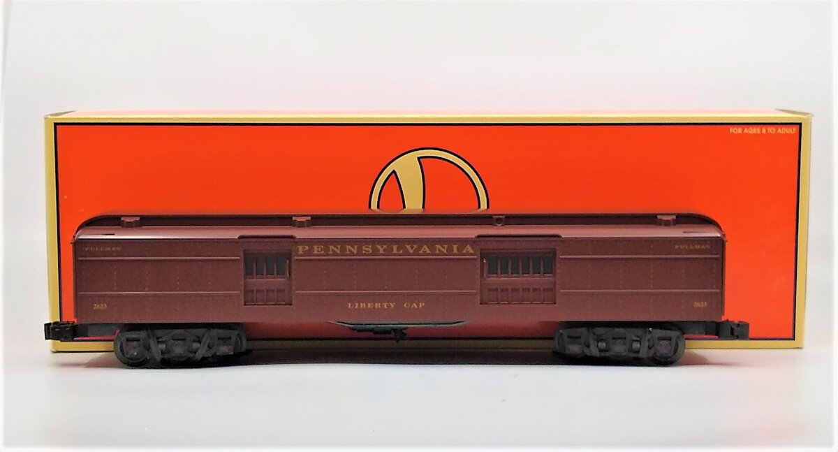 Lionel 6-19099 O Gauge Pennsylvania "Liberty Cap" Madison Baggage Car #2623 LN/Box