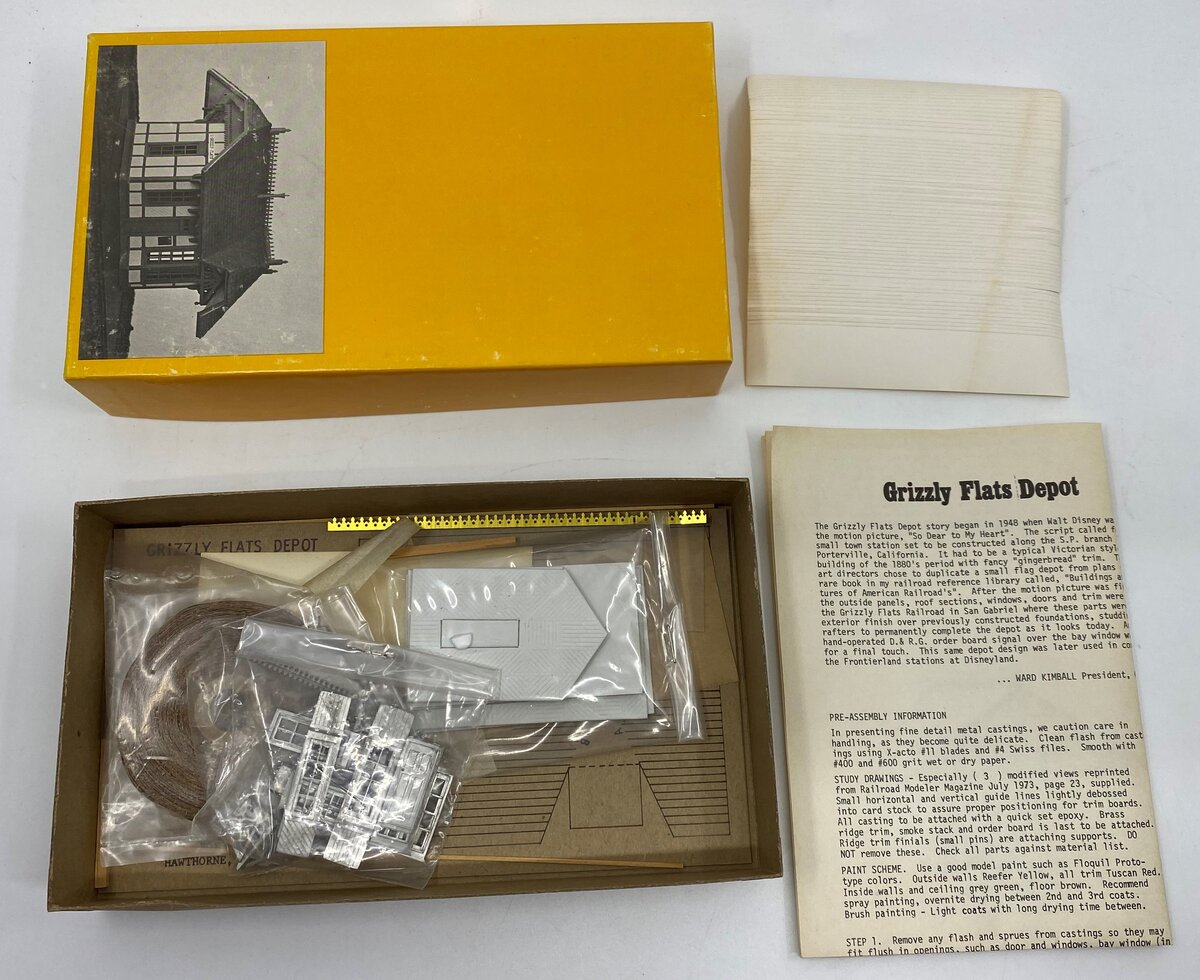Period Miniatures K11-2495 HO Scale Grizzly Flats Depot Building Kit