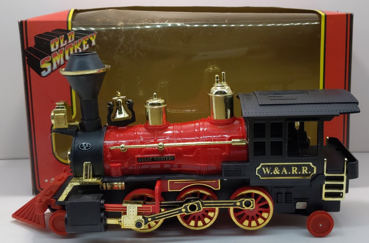 New Bright 1145 G Old Smokey 2-6-2 Battery Operated Steam Locomotive