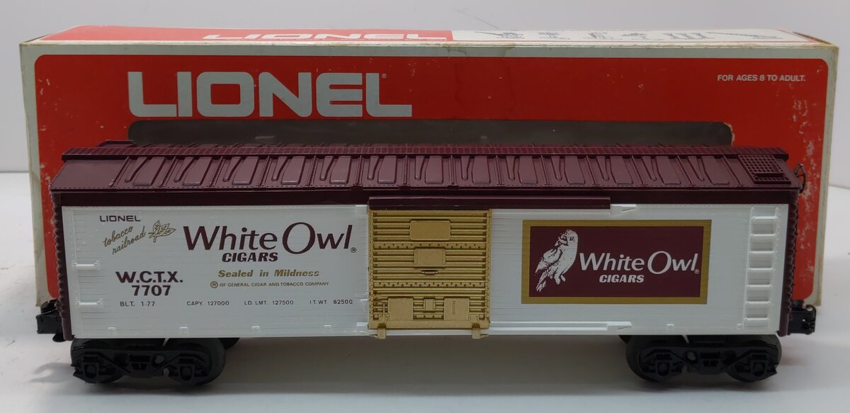 Lionel 6-7707 O Gauge White Owl Cigar Boxcar
