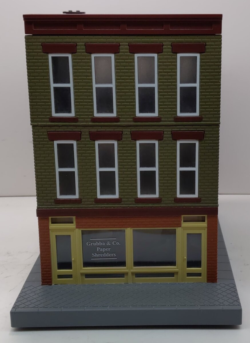 MTH 30-90224 O Assembled Grubba & Co. Paper Shredders 3-Story Building LN/Box