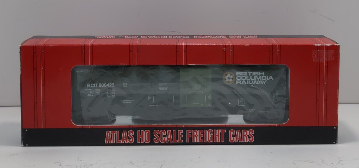 Atlas 1756-2 HO BC Rail Evans Double Plug Door Boxcar #800423 LN/Box