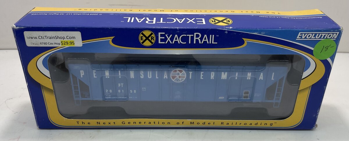 Exact Rail EE-1716-6 HO Scale Peninsula Terminal Hopper Car #208158 NIB
