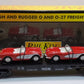 MTH 30-7624 O Gauge Auto Transport Flatcar with 2 Ertl '64 Corvettes #19640 LN/Box