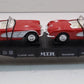 MTH 30-7624 O Gauge Auto Transport Flatcar with 2 Ertl '64 Corvettes #19640 LN/Box