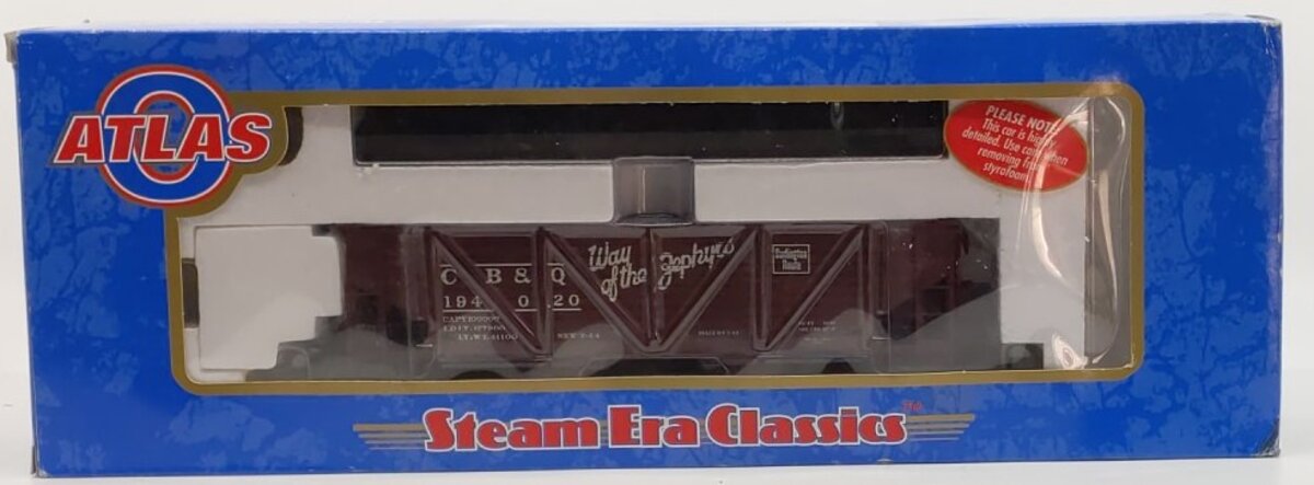 Atlas 6422-3 O Gauge CB&Q 50 Ton War Emergency Hopper Car #194020 (3 Rail) LN/Box