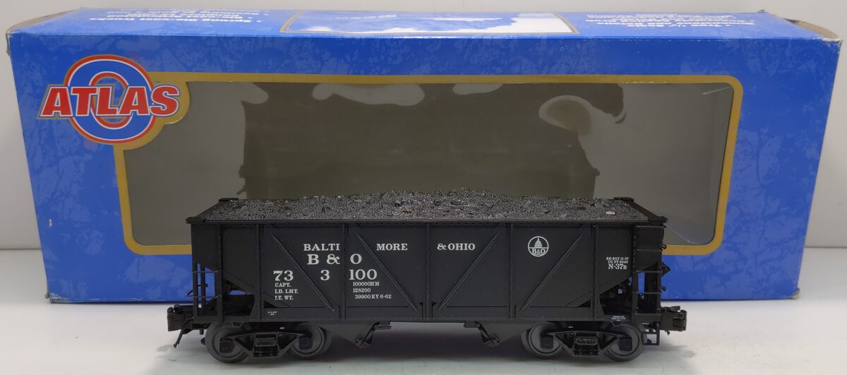 Atlas 6437-2 O Gauge Baltimore & Ohio War Emergency Hopper Car #733100 (3Rail) LN/Box