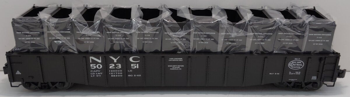 Lionel 6-17473 O Gauge New York Central PS-5 Gondola with Containers #502351 LN/Box