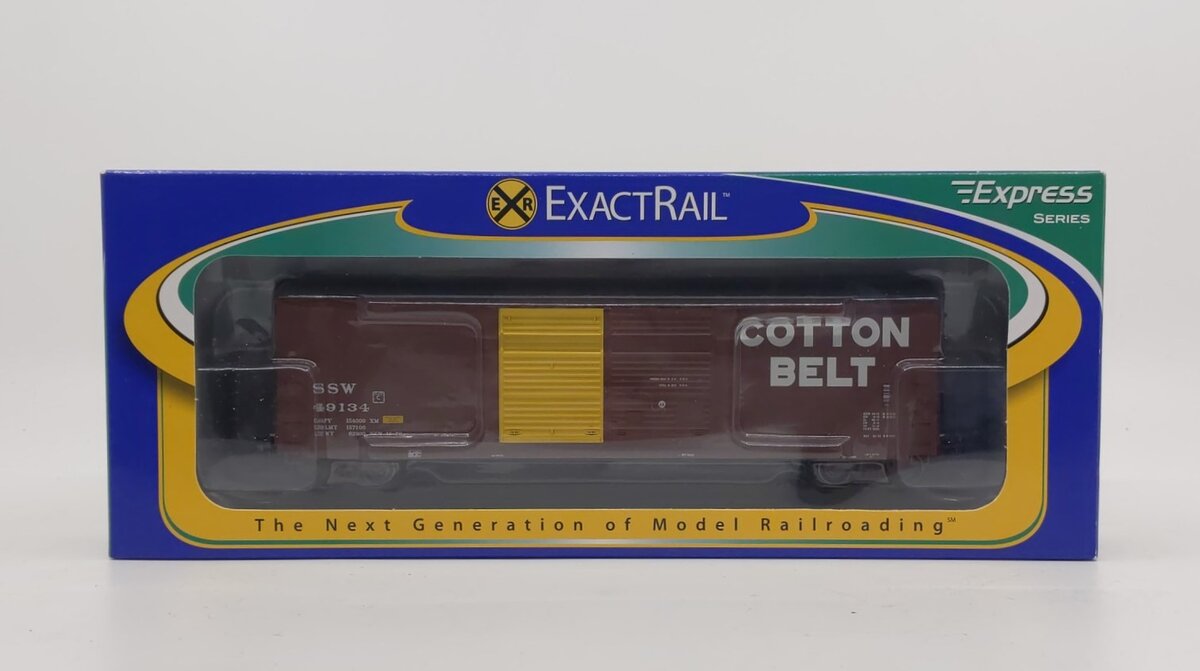 ExactRail EX-1007-2 HO Scale SSW Cotton Belt Gunderson 5200 Cu.Ft. Boxcar #49134