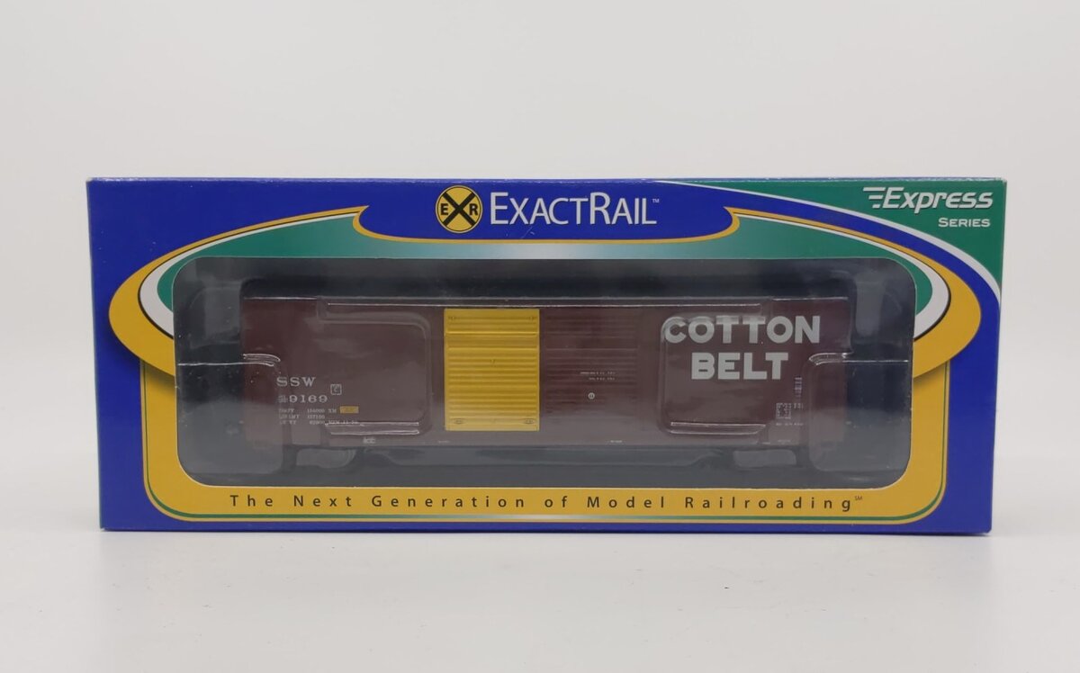ExactRail EX-1007-3 HO Scale SSW Cotton Belt Gunderson 5200 Cu.Ft. Boxcar #49169