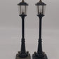 MTH 30-1098 O Black #56 Diecast Lamp Set (Pack of 2)