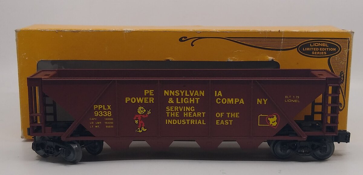 Lionel 6-9338 Pennsylvania Power Quad Hopper with Coal Load LN/Box