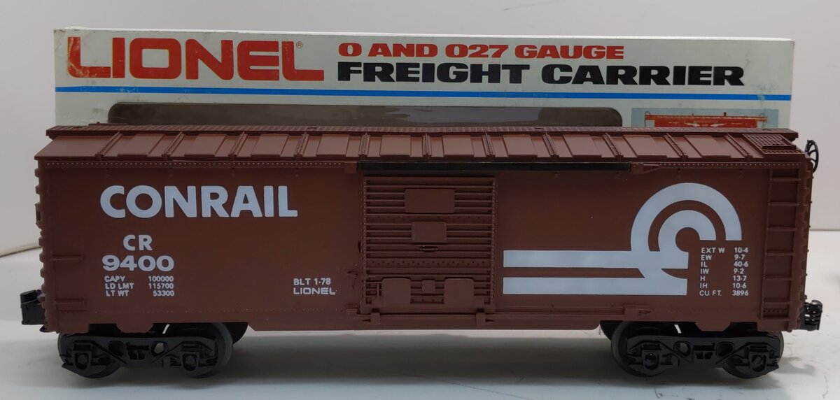 Lionel 6-9400 O Gauge Conrail Boxcar #9400 EX/Box