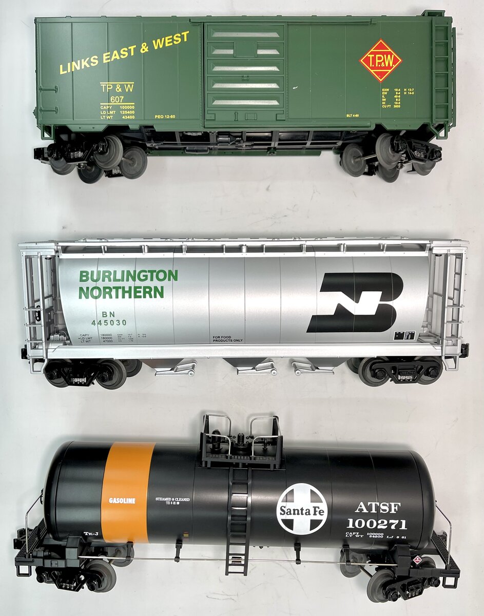 MTH 20-90025 O BNSF Merger Series Freight Car Set #1 (Set of 3) LN/Box