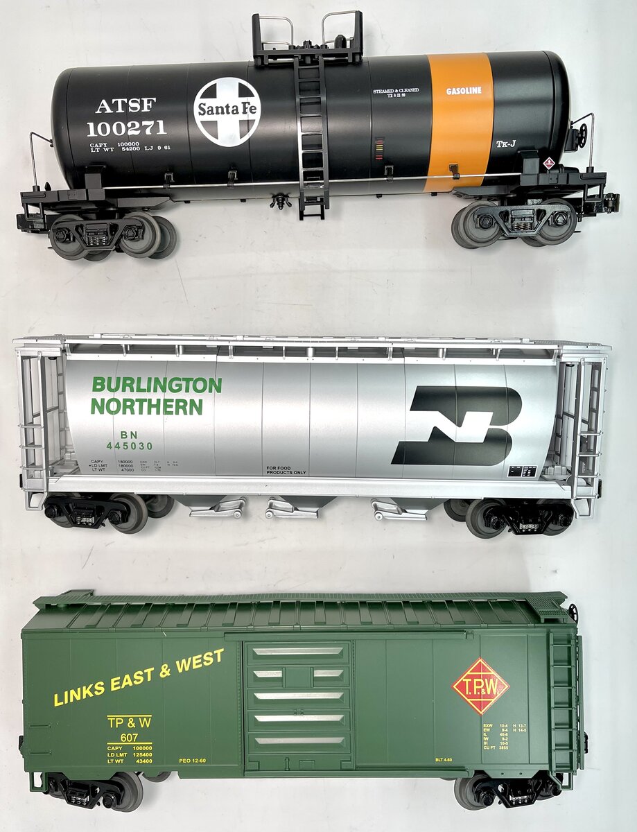 MTH 20-90025 O BNSF Merger Series Freight Car Set #1 (Set of 3) LN/Box