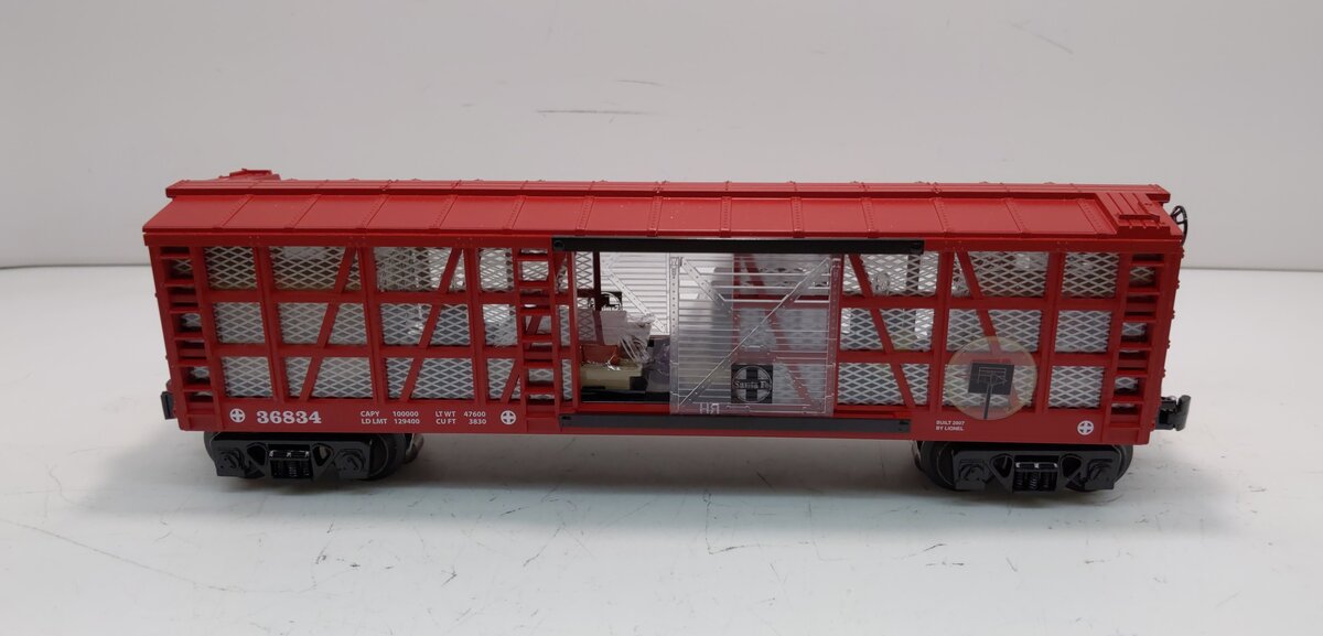 Lionel 6-36834 O Gauge Santa Fe Transparent Instruction Car
