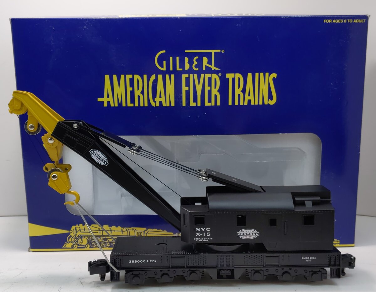 American Flyer 6-49014 S Scale New York Central Crane Car LN/Box