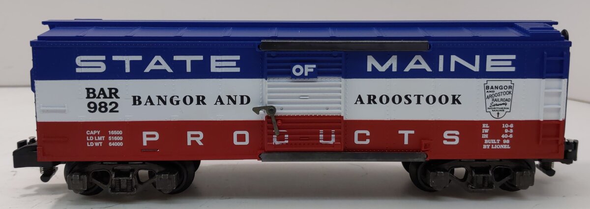 American Flyer 6-48333 S Gauge Bangor And Aroostook Boxcar #982 LN/Box
