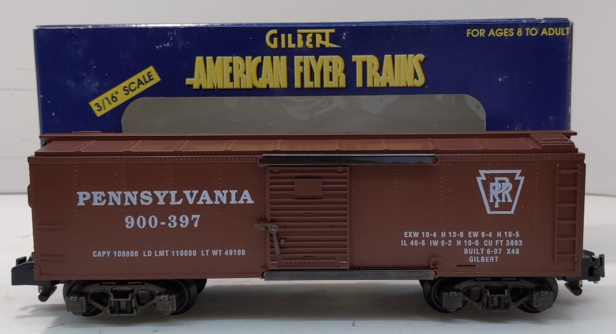 American Flyer 6-48330 S Gauge Pennsylvania Railroad Boxcar #900-397 LN/Box
