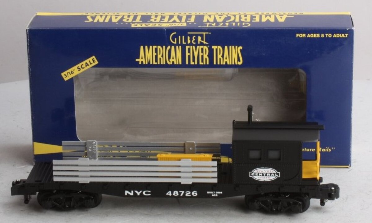 American Flyer 6-48726 S Scale New York Central Boom Car NIB