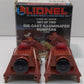 Lionel 6-2283 O/O27 Gauge Diecast Illuminated Bumpers (Set of 2) LN/Box