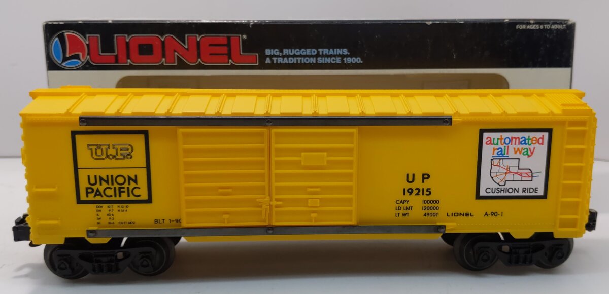 Lionel 6-19215 O Gauge Union Pacific Double Door Boxcar #19215 EX/Box