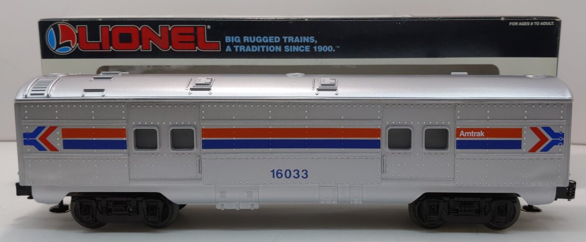 Lionel 6-16033 O Gauge Amtrak Streamlined Baggage Car EX/Box