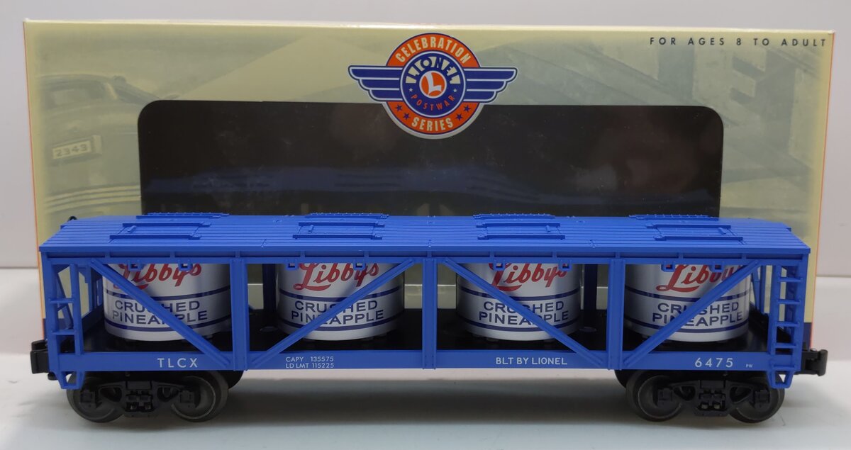 Lionel 6-19490 O Gauge Post War Celebration Series Libby's Vat Car #6475 LN/Box