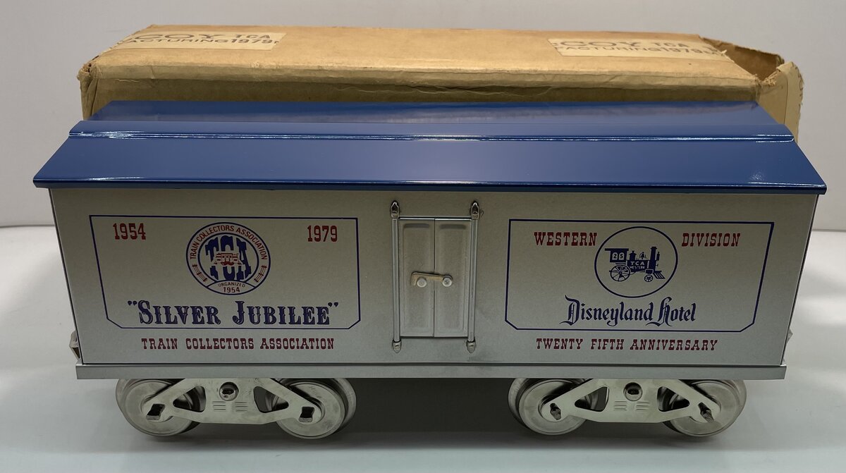 McCoy 1000-79 STD Gauge TCA "Silver Jubilee" 1954-1979 Disneyland Hotel Boxcar LN/Box