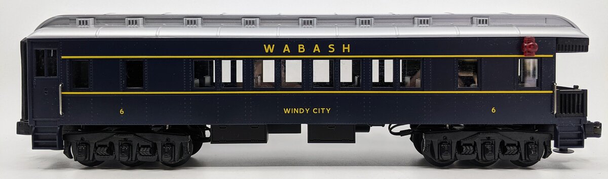 MTH 30-6262E O Gauge Wabash Madison Observation Car "Windy City LN/Box