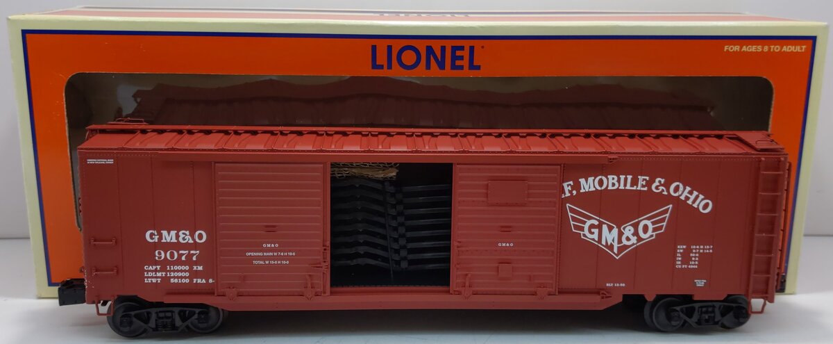 Lionel 6-17283 O Gauge Gulf, Mobile & Ohio Double Door Boxcar #9077 LN/Box