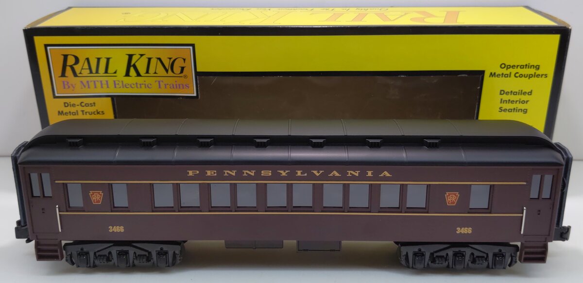 MTH 30-6201 O Pennsylvania Madison Coach Car #3466 LN/Box
