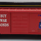 Weaver 280800 O Gauge ATSF Buy War Bonds Boxcar #287 - 3 Rail LN/Box