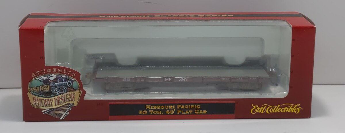 Ertl 4980 HO Scale Missouri Pacific 50 Ton, 40' Flat Car #5049