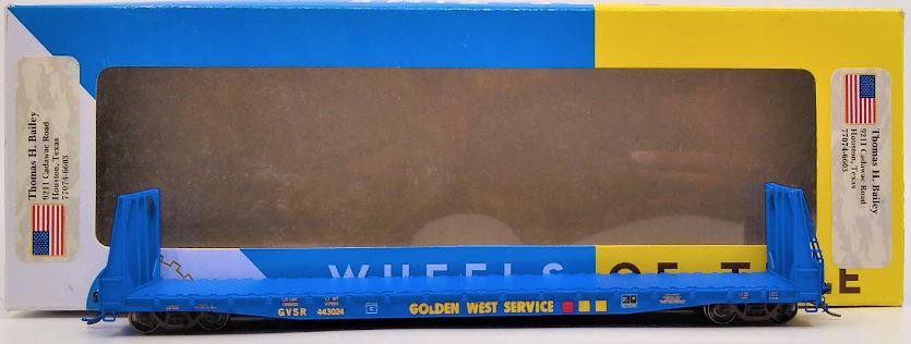 Wheels of Time 40038 HO Gunderson Bros 62' Bulk Head Flat Car #443024