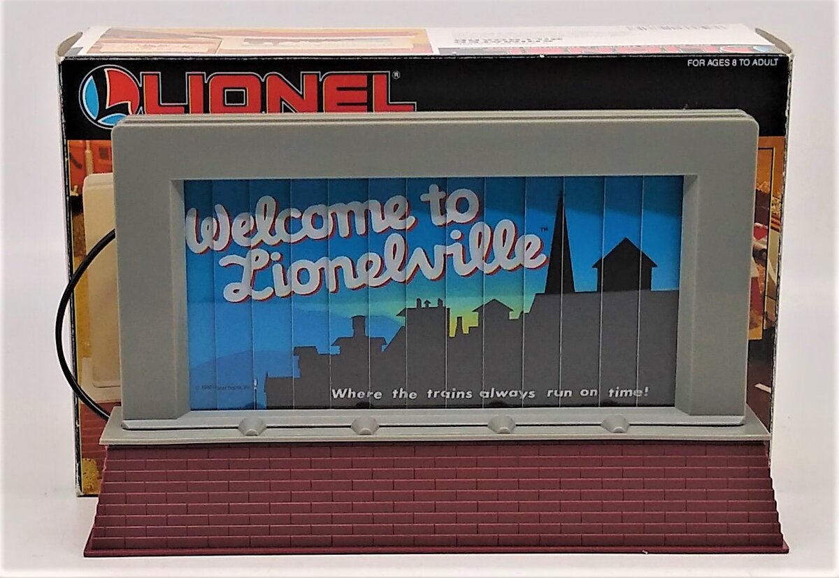 Lionel 6-12761 O/O27 Scale Lionelville Animated Billboard One Piece LN/Box