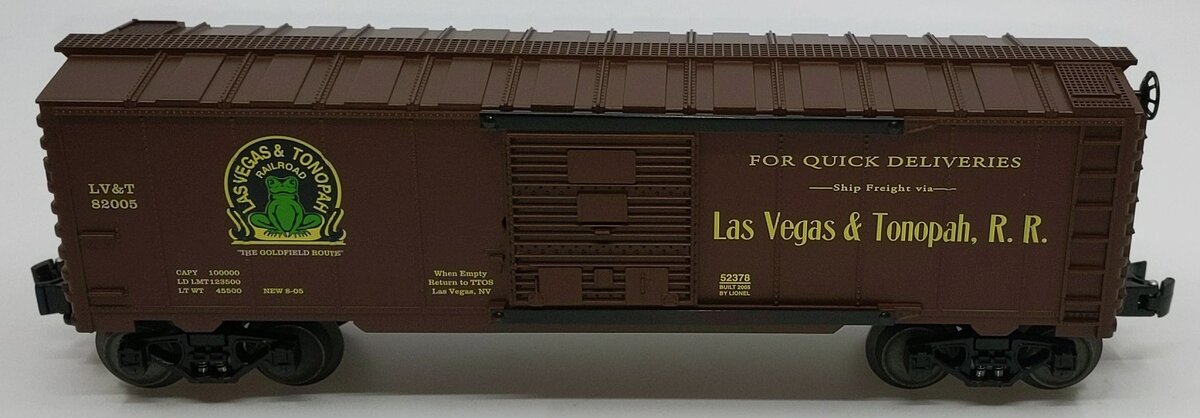 Lionel 6-52378 O Gauge Las Vegas & Tonopah TTOS 2005 Boxcar #82005 MT/Box