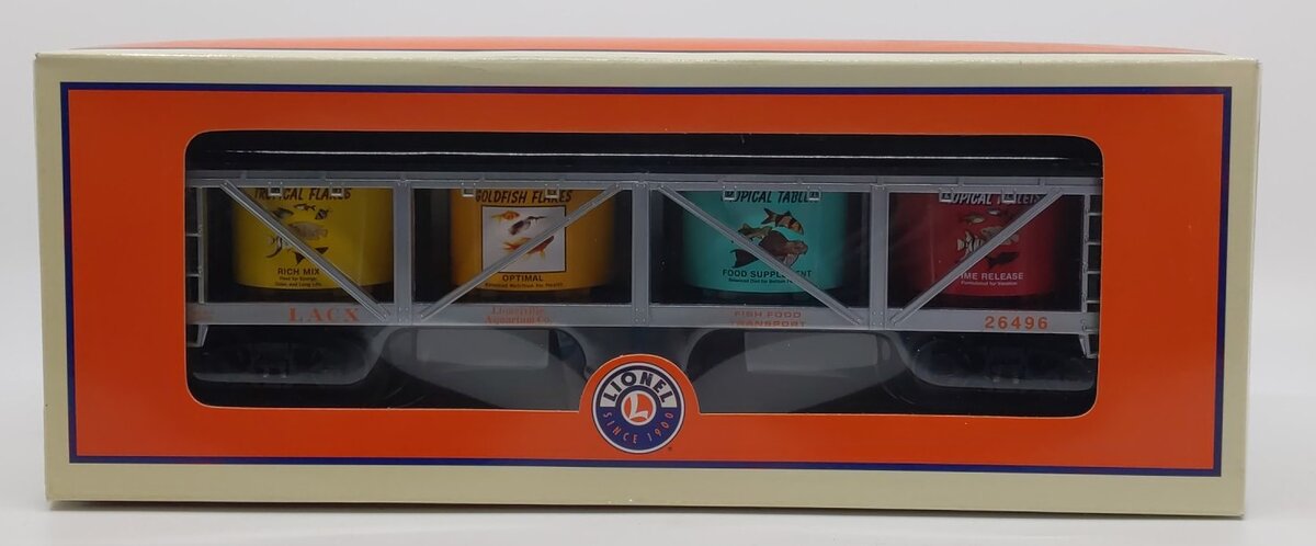 Lionel 6-26496 O Gauge Lionelville Aquarium Co. Fish Food Vat Car