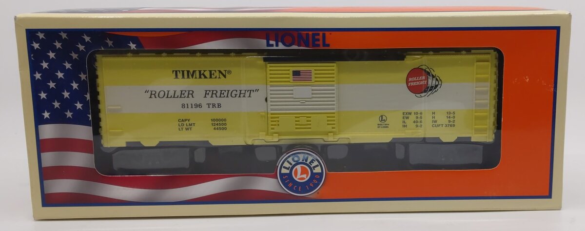 Lionel 6-81196 O Gauge Timken Box Car