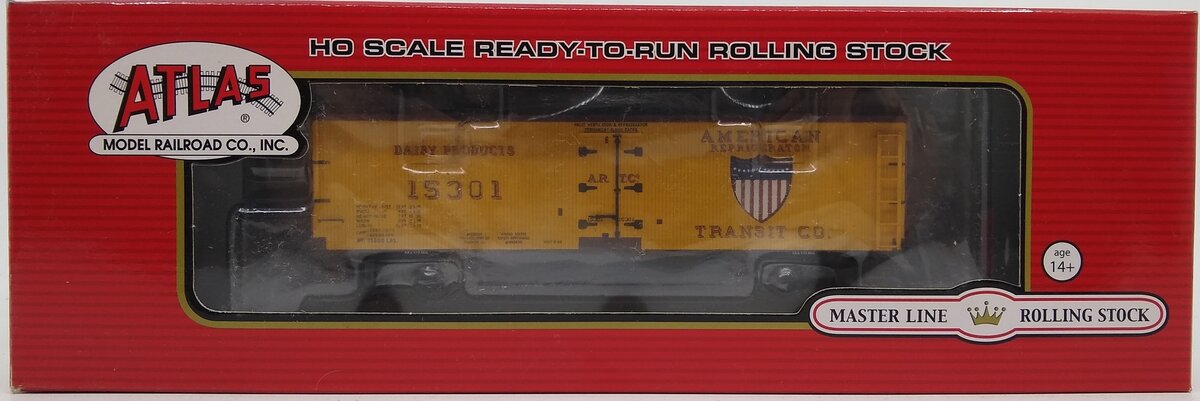 Atlas 20002714 HO American Refrigerator Transit Co. Wood Sided Reefer Car #15301