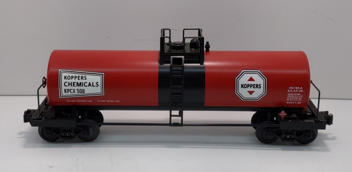 Lionel 6-17919 O Gauge Koppers Unibody Tank Car LN/Box