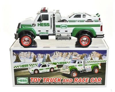 Hess 2011 Toy Truck and Race Car With Real Lights & Sound