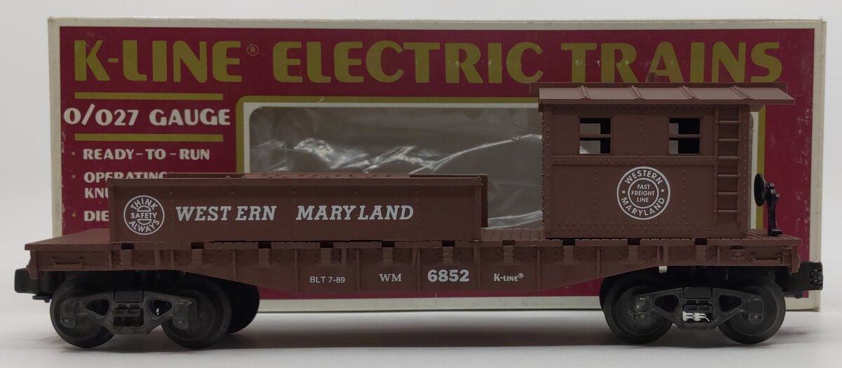 K-Line K6852 O Gauge Western Maryland Boom Car EX/Box