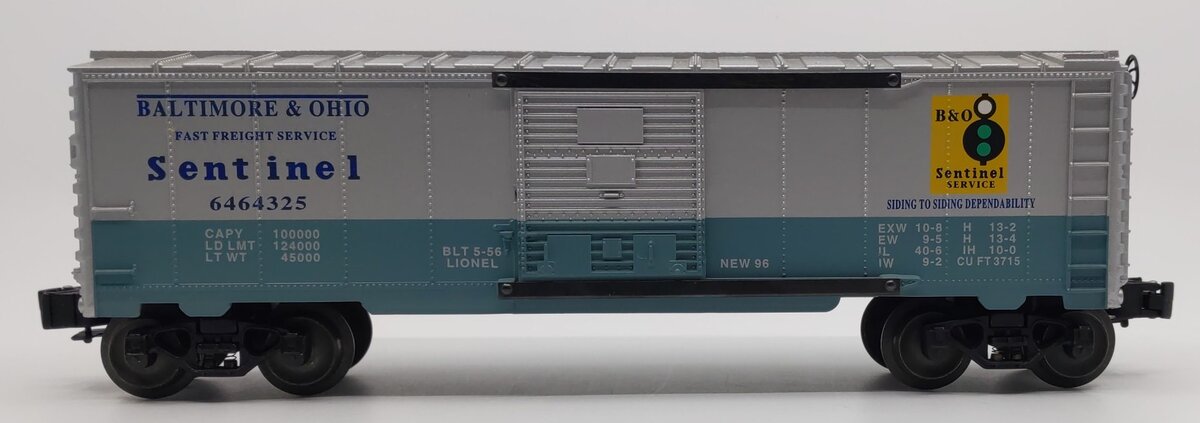 Lionel 6-19278 O Gauge Baltimore & Ohio Sentinel Boxcar #6464325 LN/Box