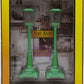 MTH 30-1083 O Light Green #56 Gas Lamp Set (Pack of 2) EX/Box