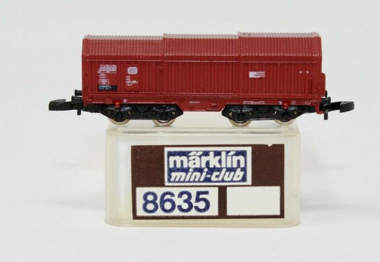 Marklin 8635 Z Mini Club DB Telescoping Covered Coil Car LN/Box